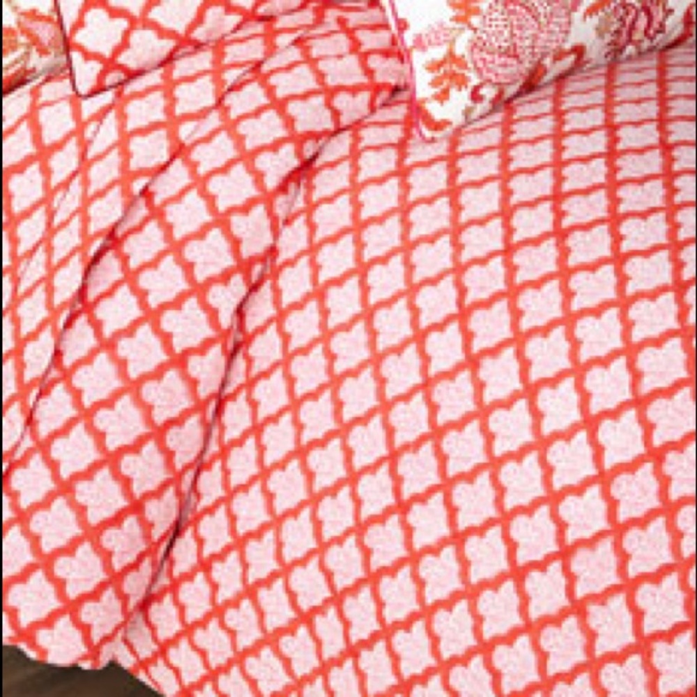 Roberta Roller Rabbit Red Jemina Duvet-Twin/TwinXL